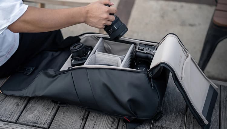 PGYTECH ONEGO AIR 20L cho phép tuỳ chỉnh không gian lưu trữ linh hoạt