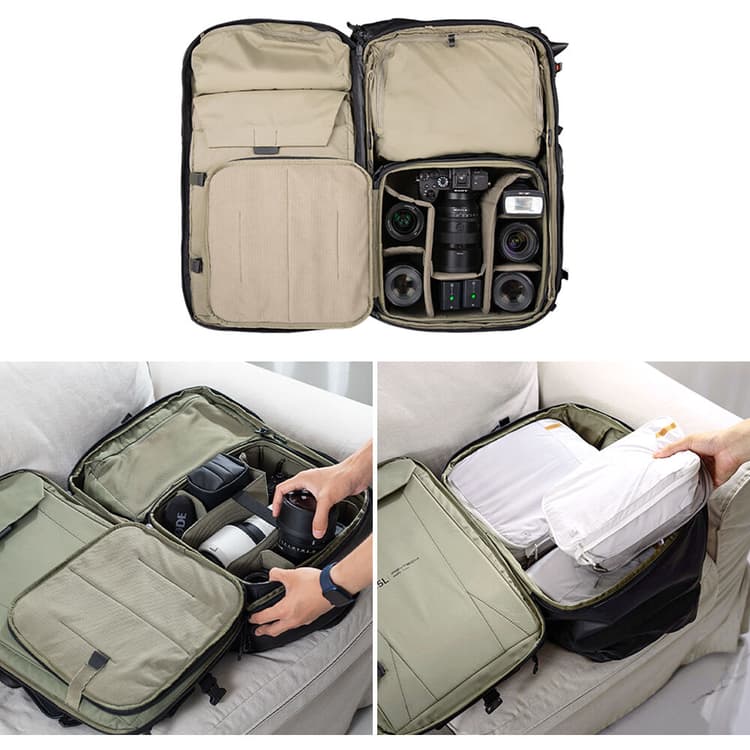 PGYTECH OneMo Travel Backpack 35L - Không gian lưu trữ siêu lớn