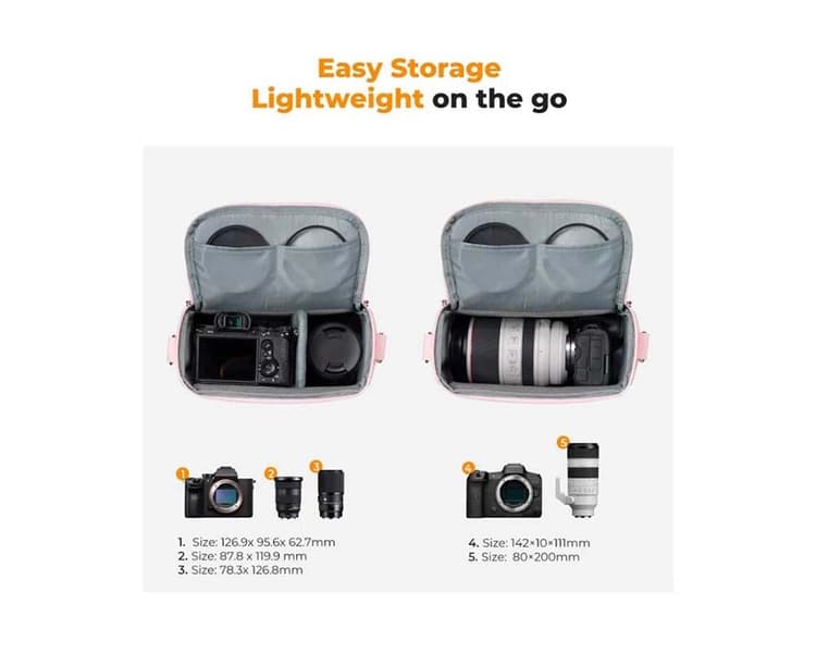 Miệng túi Urban Wander 05 mở lớn giúp truy cập nhanh