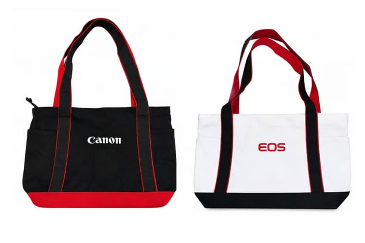 Túi vải đựng máy ảnh Canon có thiết kế đơn giản, trẻ trung