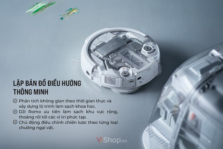 DJI ROMO lập bản đồ và điều hướng thông minh