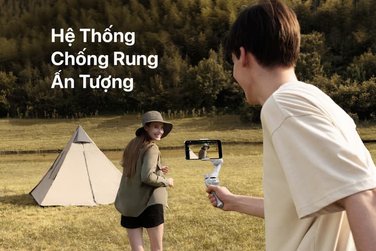 Gimbal sử dụng chống rung 3 trục cho hình ảnh mượt mà