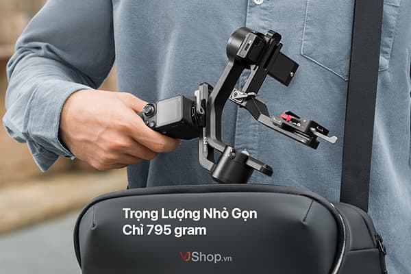 DJI RS 3 Mini có trọng lượng chỉ 795g