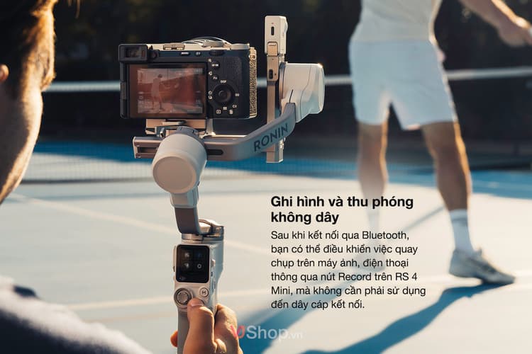 DJI RS 4 Mini hỗ trợ quay video và Zoom không dây