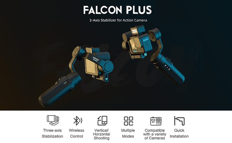 Gimbal INKEE Falcon Plus hỗ trợ quay video dịnh dạng dọc