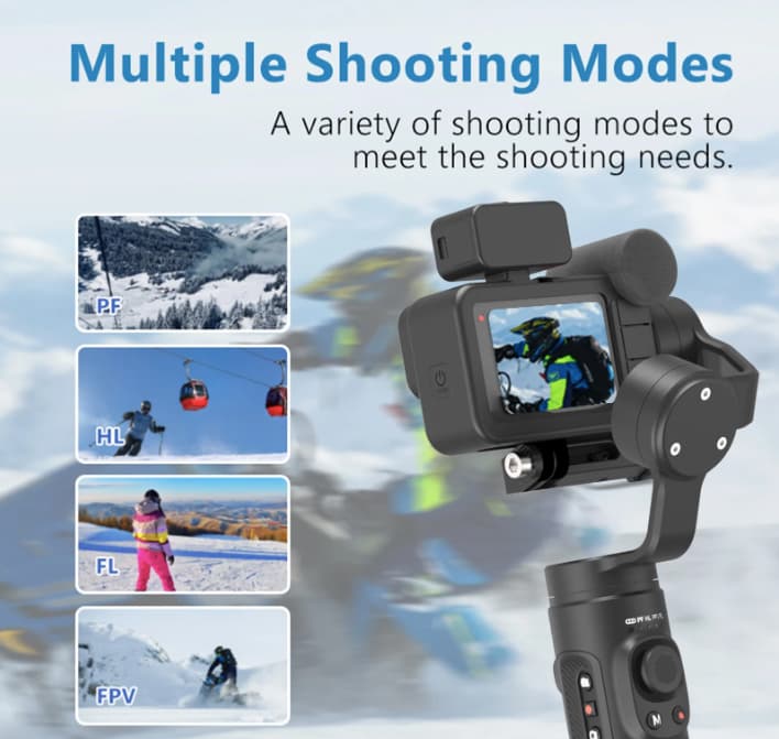 Gimbal INKEE Falcon Plus tích hợp nhiều chế độ quay