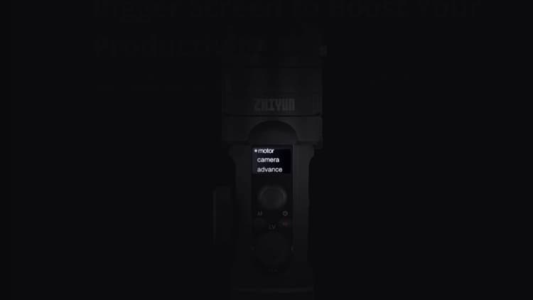 Zhiyun Crane 2S - Màn hình lớn