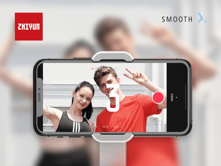 Zhiyun Smooth X điều khiển quay chụp bằng cử chỉ tay