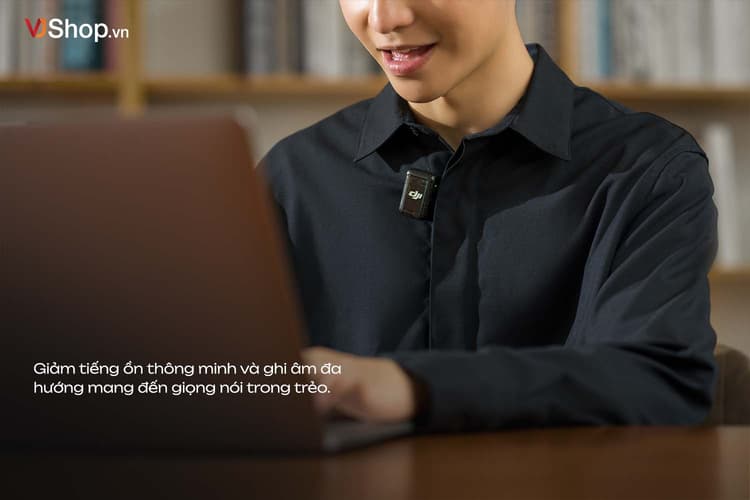 DJI Mic 2 được trang bị thêm tính năng khử tiếng ồn thông minh Intelligent Noise Cancelling