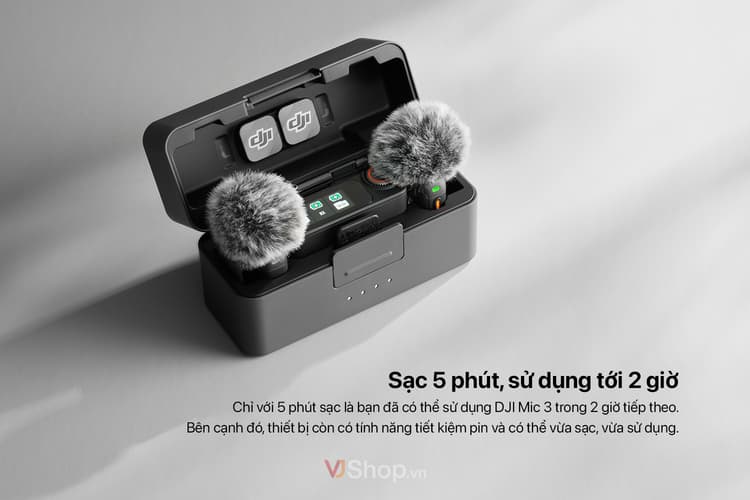 Sạc nhanh chỉ 5 phút