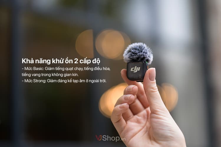 Khử ồn 2 cấp độ, loại bỏ tiếng gió hoàn hảo