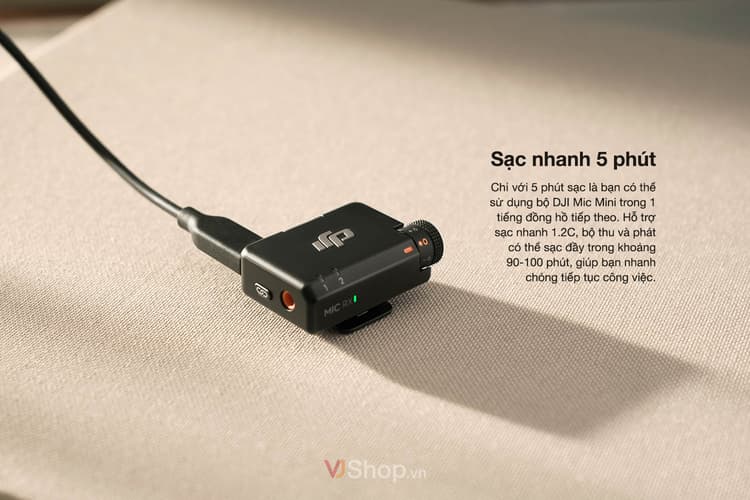 Hỗ trợ sạc nhanh trong 5 phút