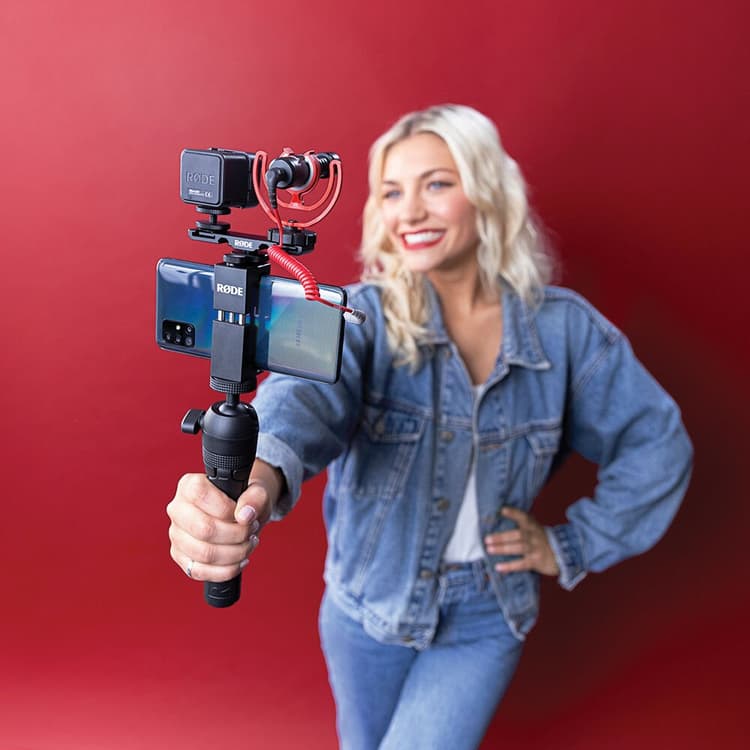 hướng dẫn thiết lập Rode Vlogger Filmmaking Kit cho điện thoại cổng 3.5mm để quay video