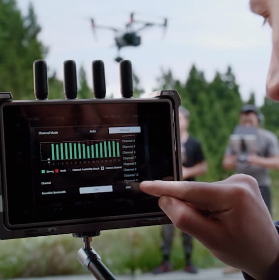 DJI Wireless Video Transmitter cung cấp tới 23 tùy chọn kênh