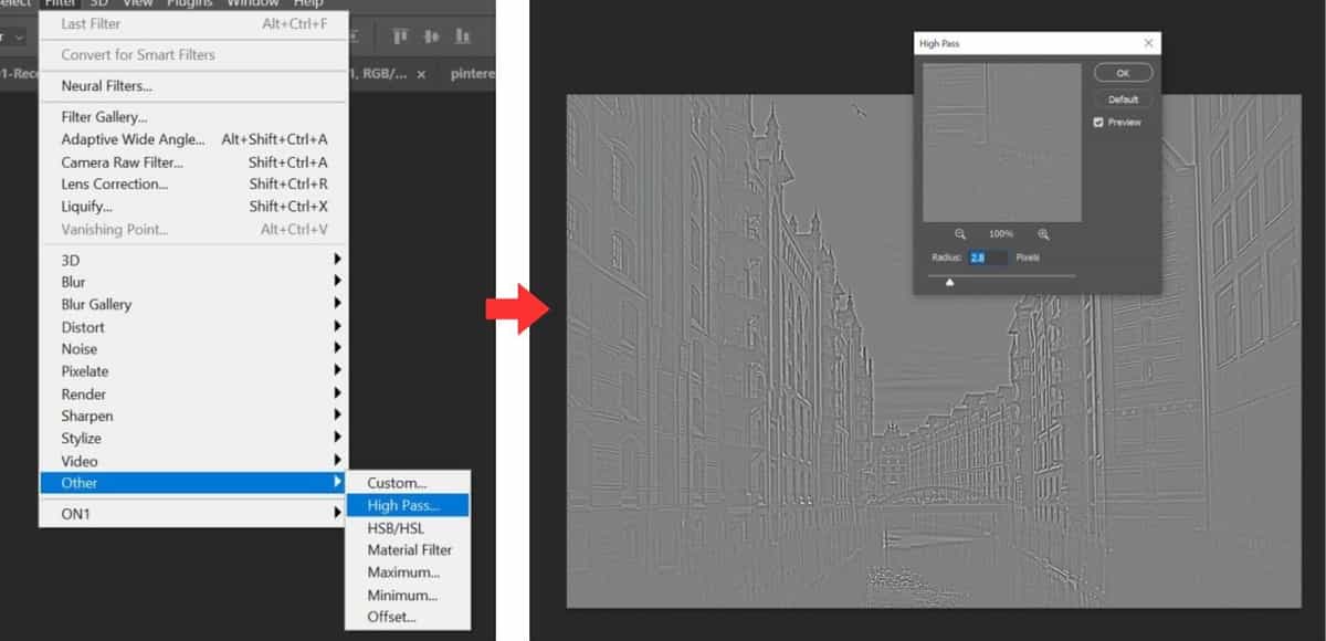 Tăng độ sắc nét nâng cao bằng Photoshop