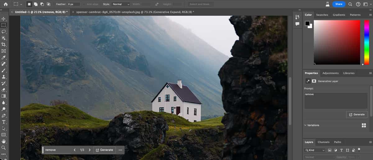 Photoshop cho phép điều chỉnh màu ảnh