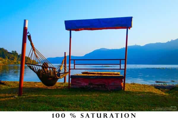 Saturation thay đổi tất cả các màu trong ảnh