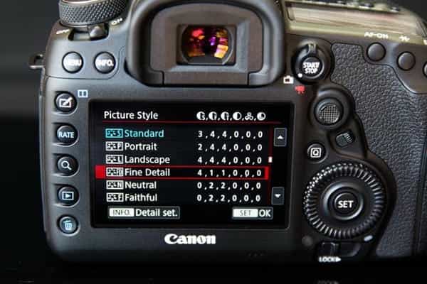 Chế độ Picture Style trên máy ảnh Canon giúp tối ưu màu sắc