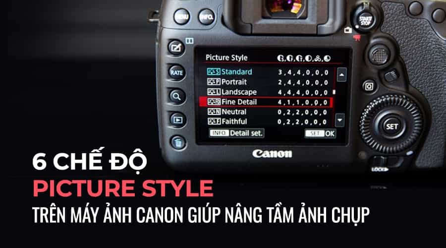 Picture Styles Máy Ảnh Canon Là Gì? 6 Chế Độ Kiểu Ảnh Phổ Biến