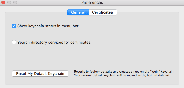 Sử dụng Keychain Access