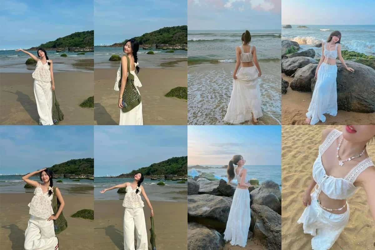 Những dáng chụp ở biển cho nữ không thể bỏ qua
