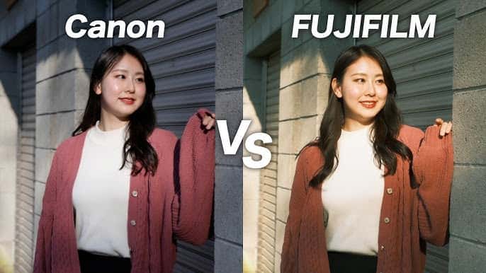 Sự khác biệt giữa màu của Fuji và Canon