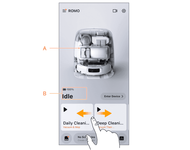 Hướng dẫn thực hiện dọn dẹp 1 lần trên DJI ROMO