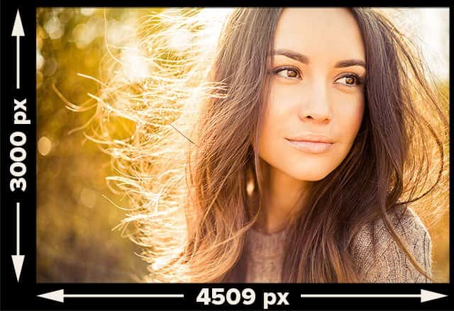 Tổng số pixel bằng chiều rộng nhân chiều cao
