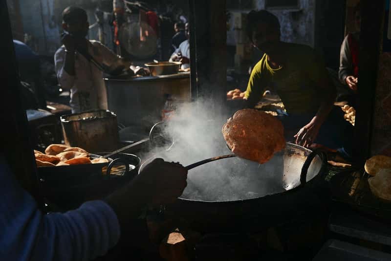 Một buổi sáng tại Puris, Delhi, Ấn Độ
