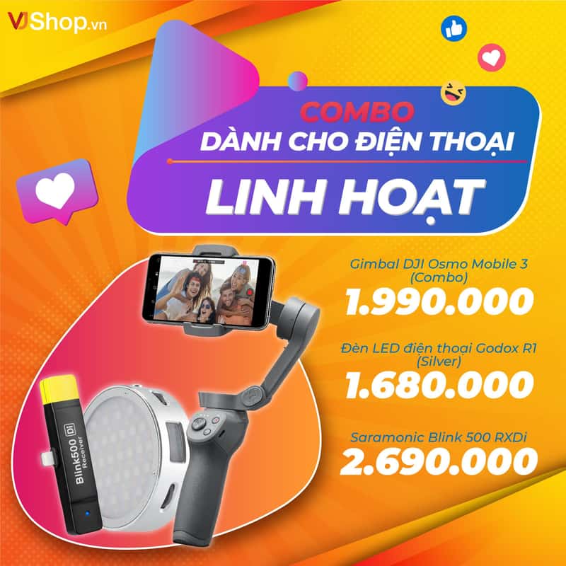 Thiết bị livestream điện thoại - Combo linh hoạt