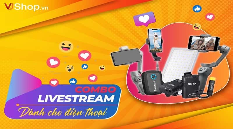 5 Combo Thiết Bị Livestream Chuyên Nghiệp Dành Cho Điện Thoại