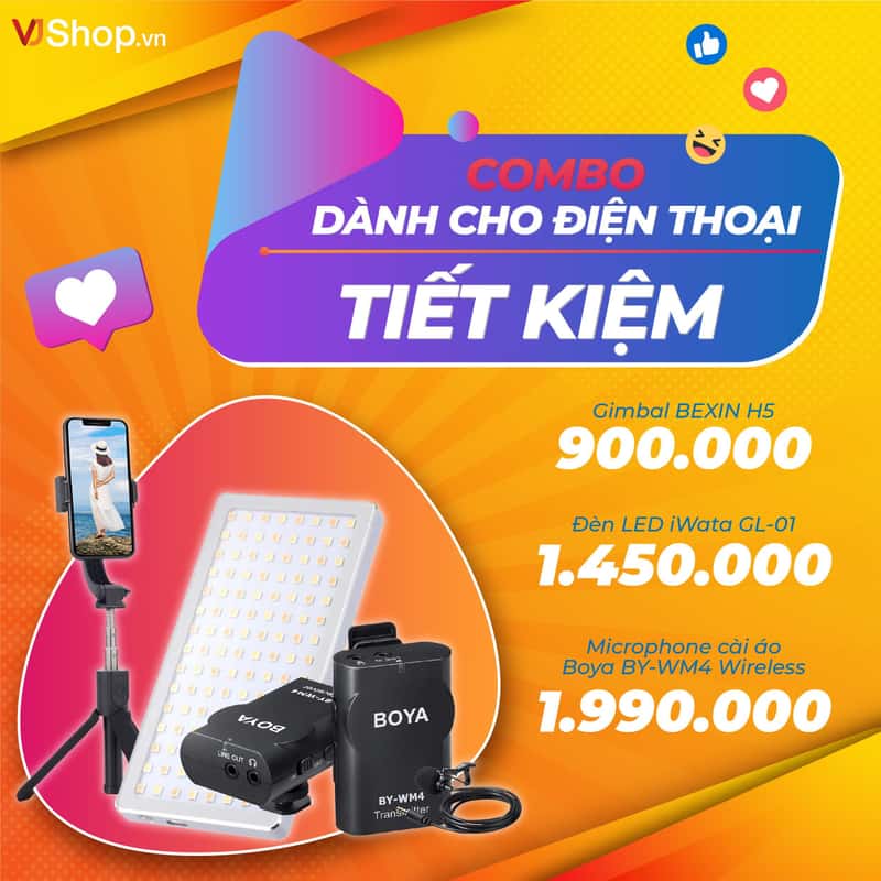 Thiết bị livestream chuyên nghiệp dành cho điện thoại - Combo tiết kiệm