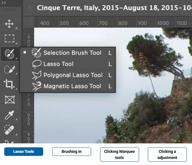 Công cụ Selection Brush