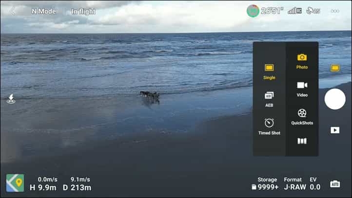 DJI Mini 3 hỗ trợ chụp ảnh định dạng jpeg + raw đồng thời