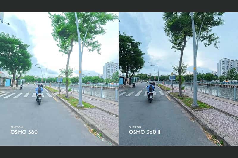 Dynamic range trên Osmo 360 II được nâng từ 13.5 stop lên 14.5 stop