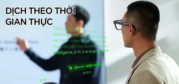 Đánh giá Rokid Glasses RV101 về dịch thuật
