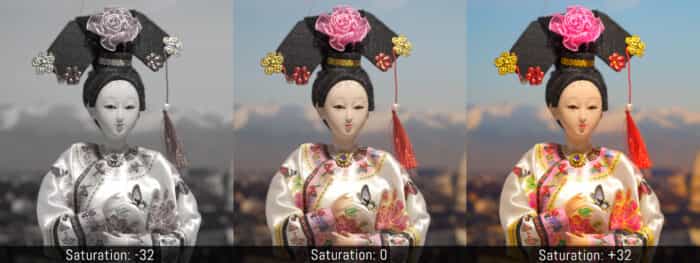 Saturation không phải công cụ để khử bão hòa hình ảnh hoàn toàn