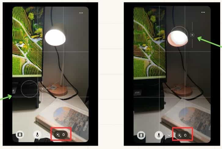 iPhone sẽ tự động bù trừ sáng trước khi tự điều chỉnh