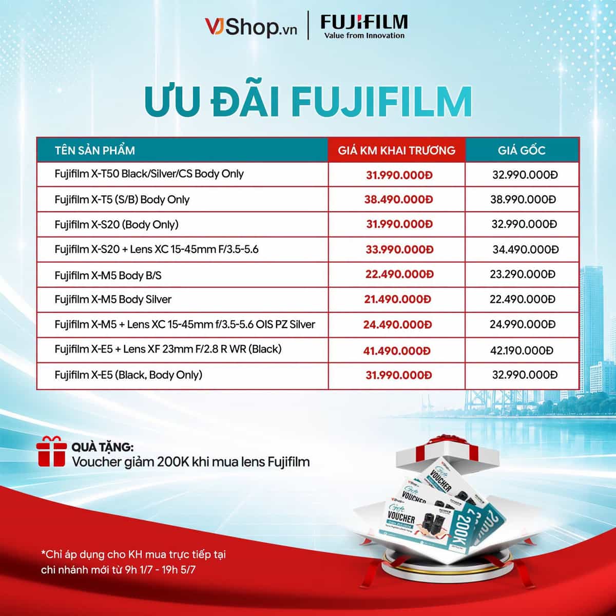 Ưu đãi Fujifilm tại VJShop