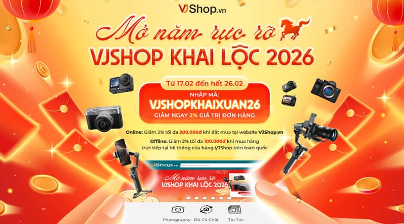 VJShop Khai Xuân Rực Rỡ - Săn Deal 2% Đón Năm Mới 2026