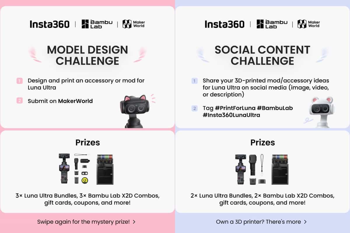 Luna Ultra Design Challenge có tổng cộng 40 giải thưởng