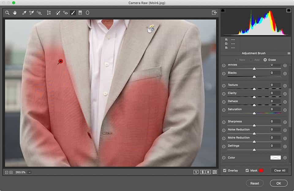 tô vùng Moiré trong photoshop