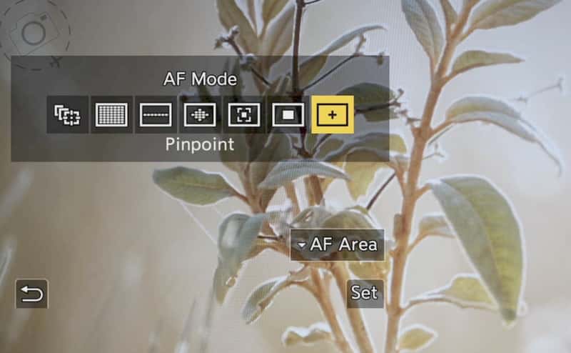 Chế độ lấy nét AF xác định (Pinpoint AF Mode)
