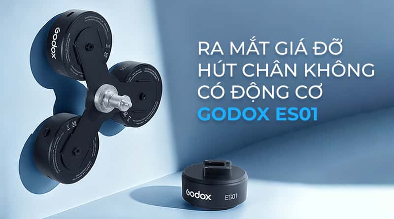 Ra Mắt Giá Đỡ Hút Chân Không Có Động Cơ Godox ES01