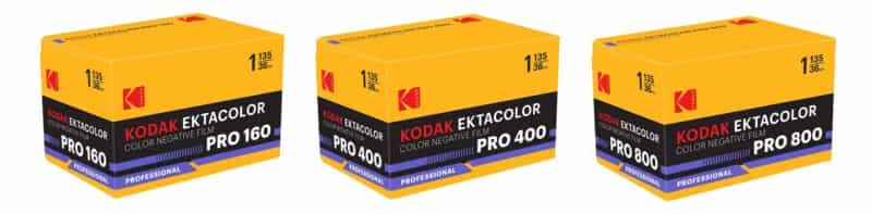 Kodak Ektacolor Pro được ra mắt với 2 định dạng