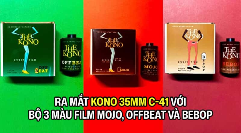 Ra Mắt Kono 35mm C-41 Với Bộ 3 Màu Film Mojo, Offbeat Và Bebop