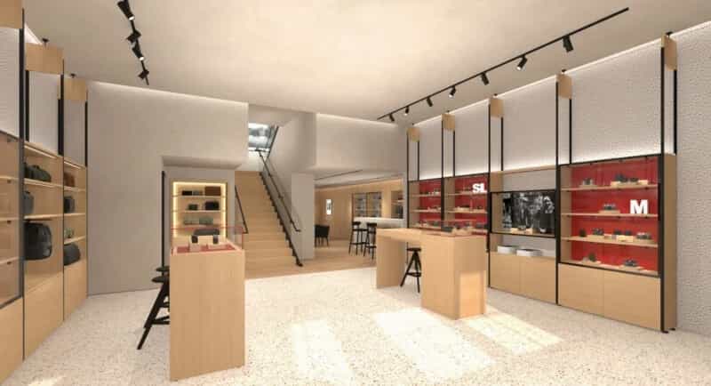 Không gian gồm hai tầng với diện tích khoảng 400 m²