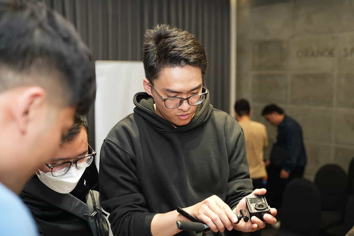 Hình ảnh tại workshop action camera