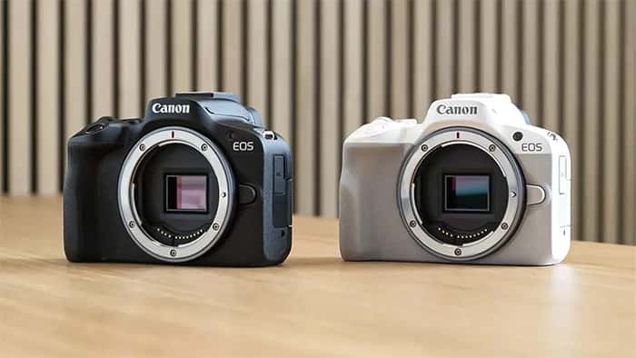 các nhiếp ảnh gia có thể lựa chọn linh hoạt giữa hai phiên bản canon eos r50 màu đen và trắng
