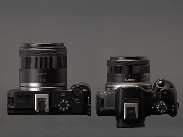 So sánh giá Canon EOS R50 V vs EOS R50